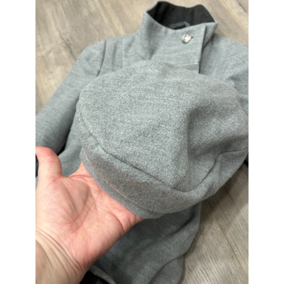 Rothschild Dress Coat & Hat Girls 2T Gray Military Style Double Breasted Winter - Picture 3 of 11